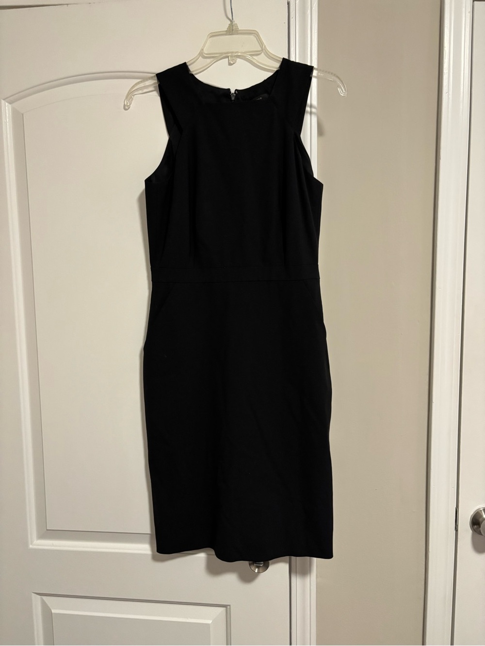 J. CREW, Black Sleeveless Sheath Dress, Size 4